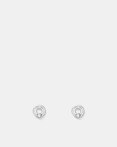 Mimkey Stud Earrings - Silver