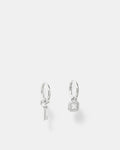 Mimkey Hoop Earrings - Silver