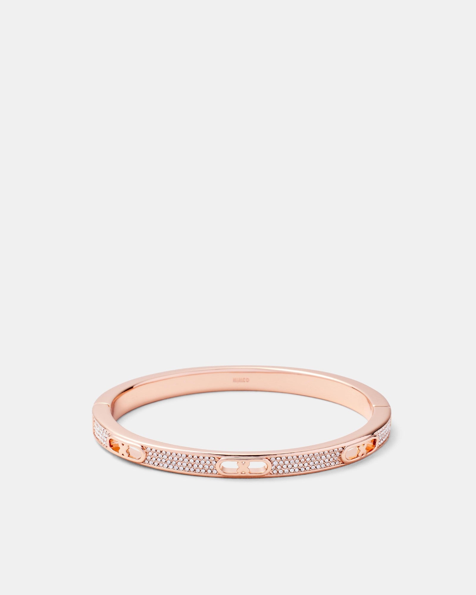 Everly Pave Bangle - Rose Gold
