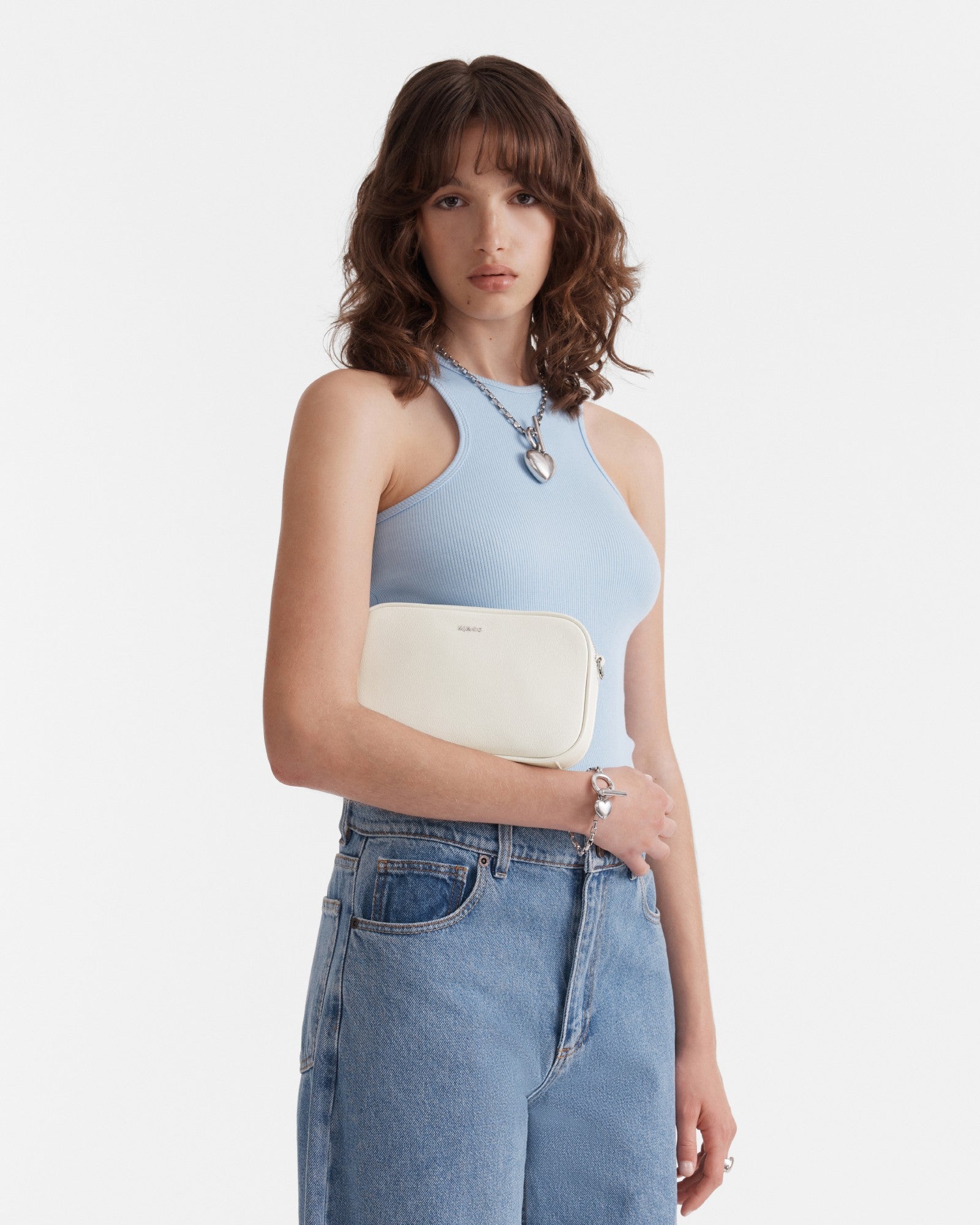 Classico Pouch - Pearlised White