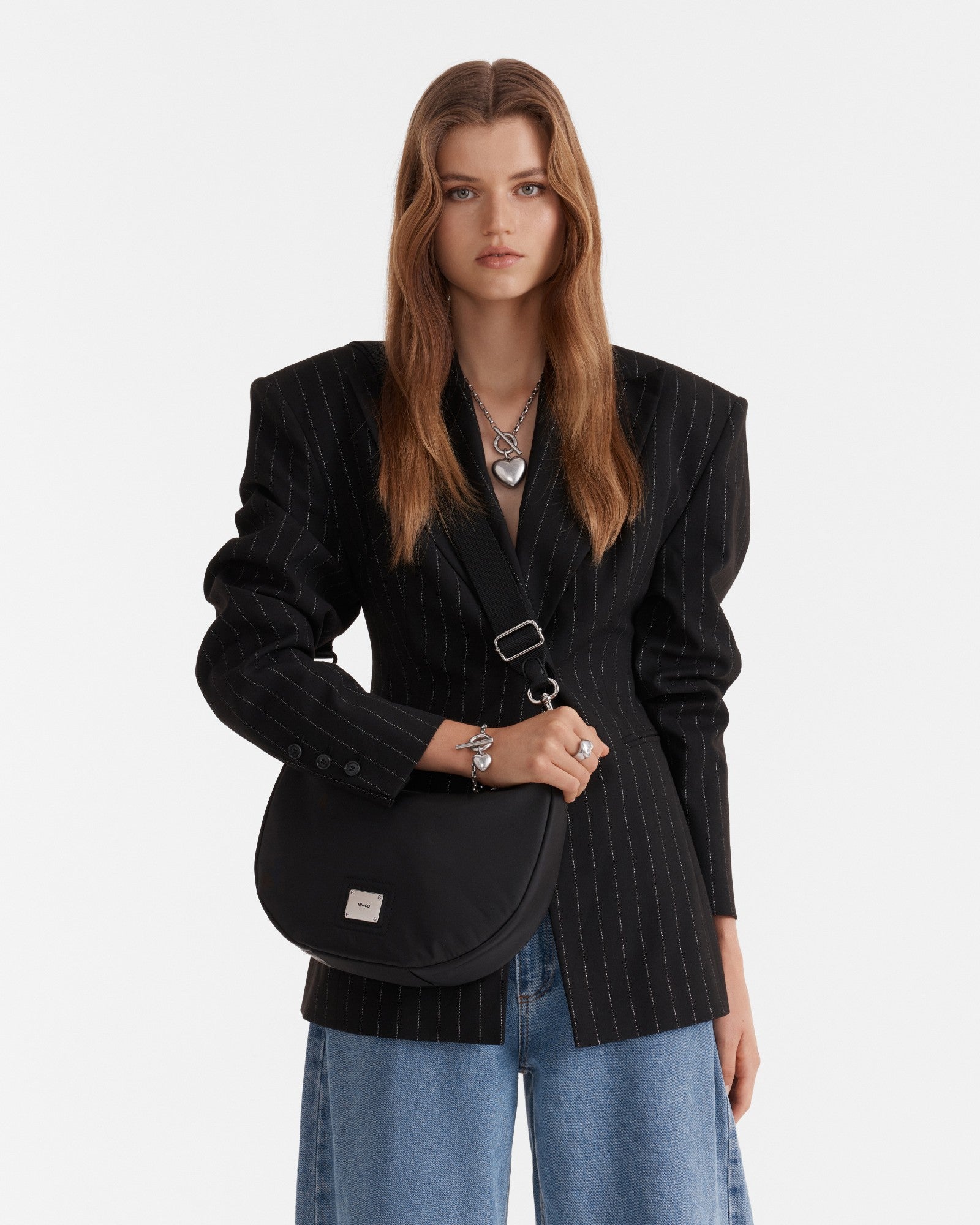 Elements Crossbody Bag - Black Silver