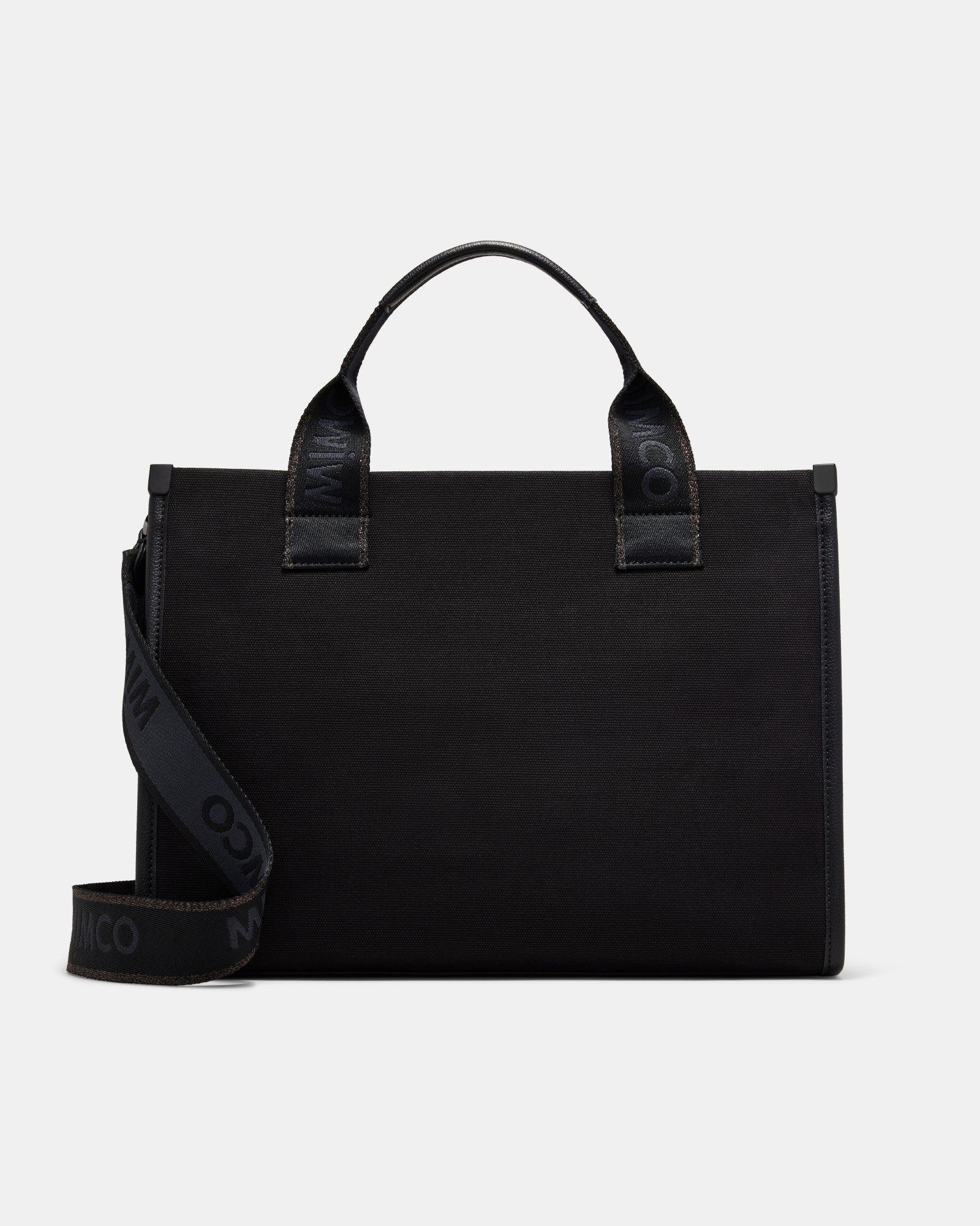 Patch Tote Bag - Black Gunmetal