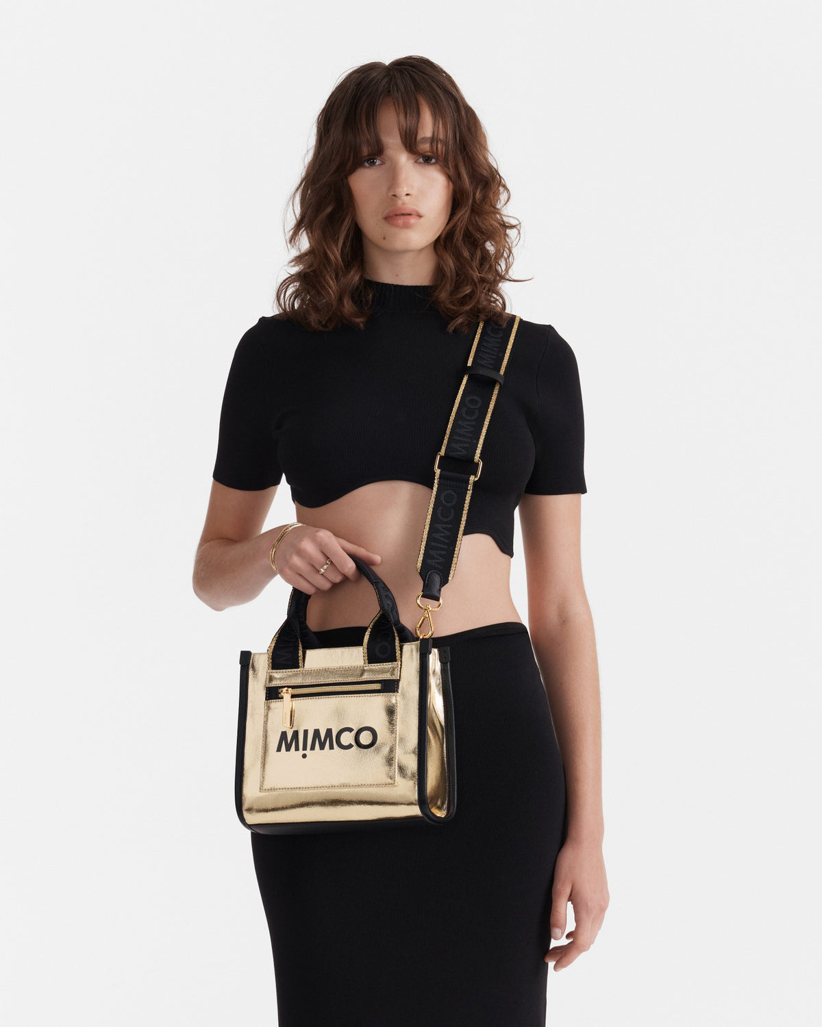 Patch Mini Tote Bag - Light Gold