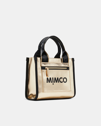 Patch Mini Tote Bag - Light Gold