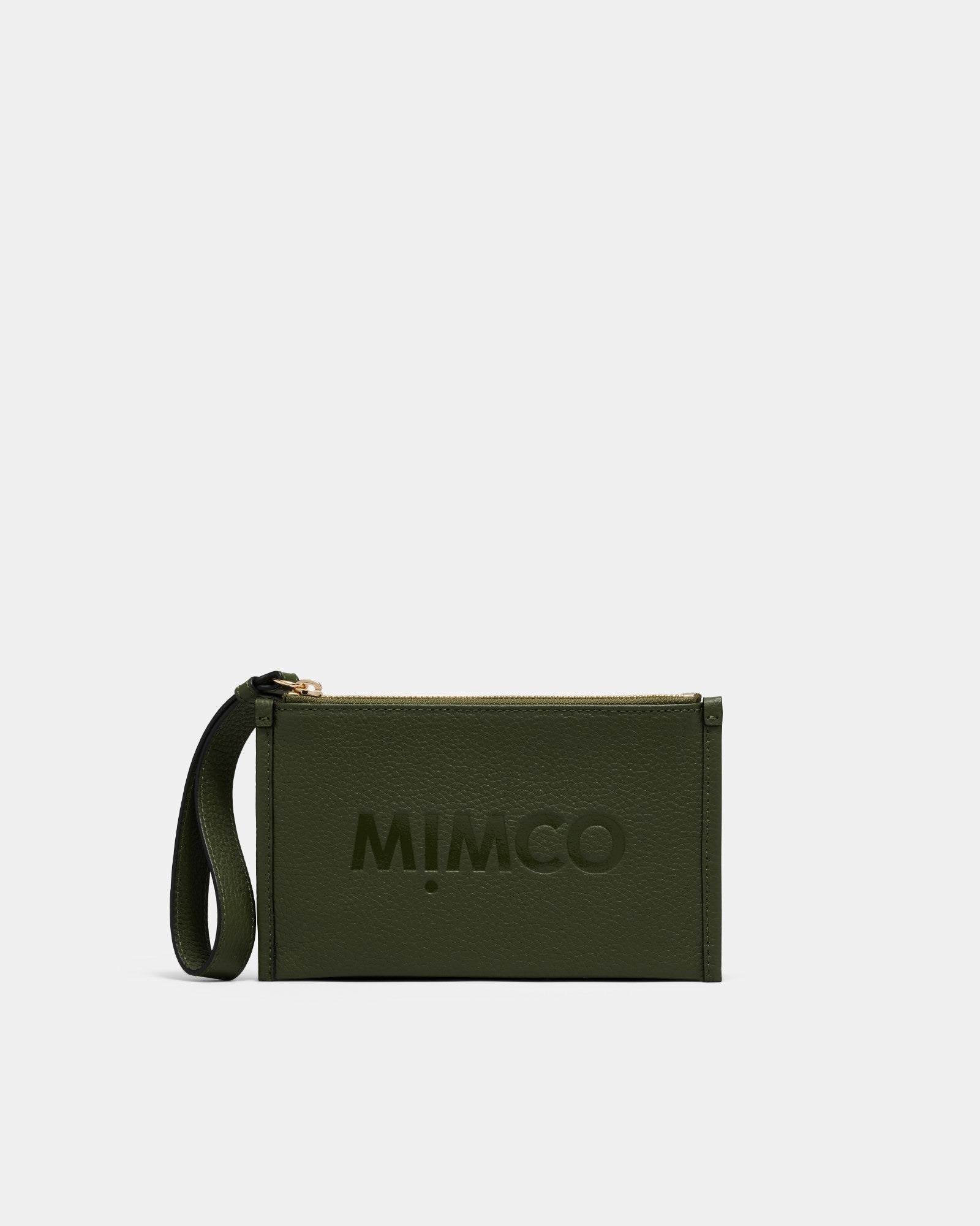 Patch Leather Pouch - Winter Moss