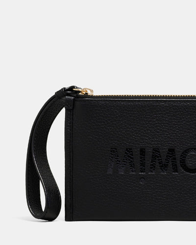 Patch Leather Pouch - Black Light Gold
