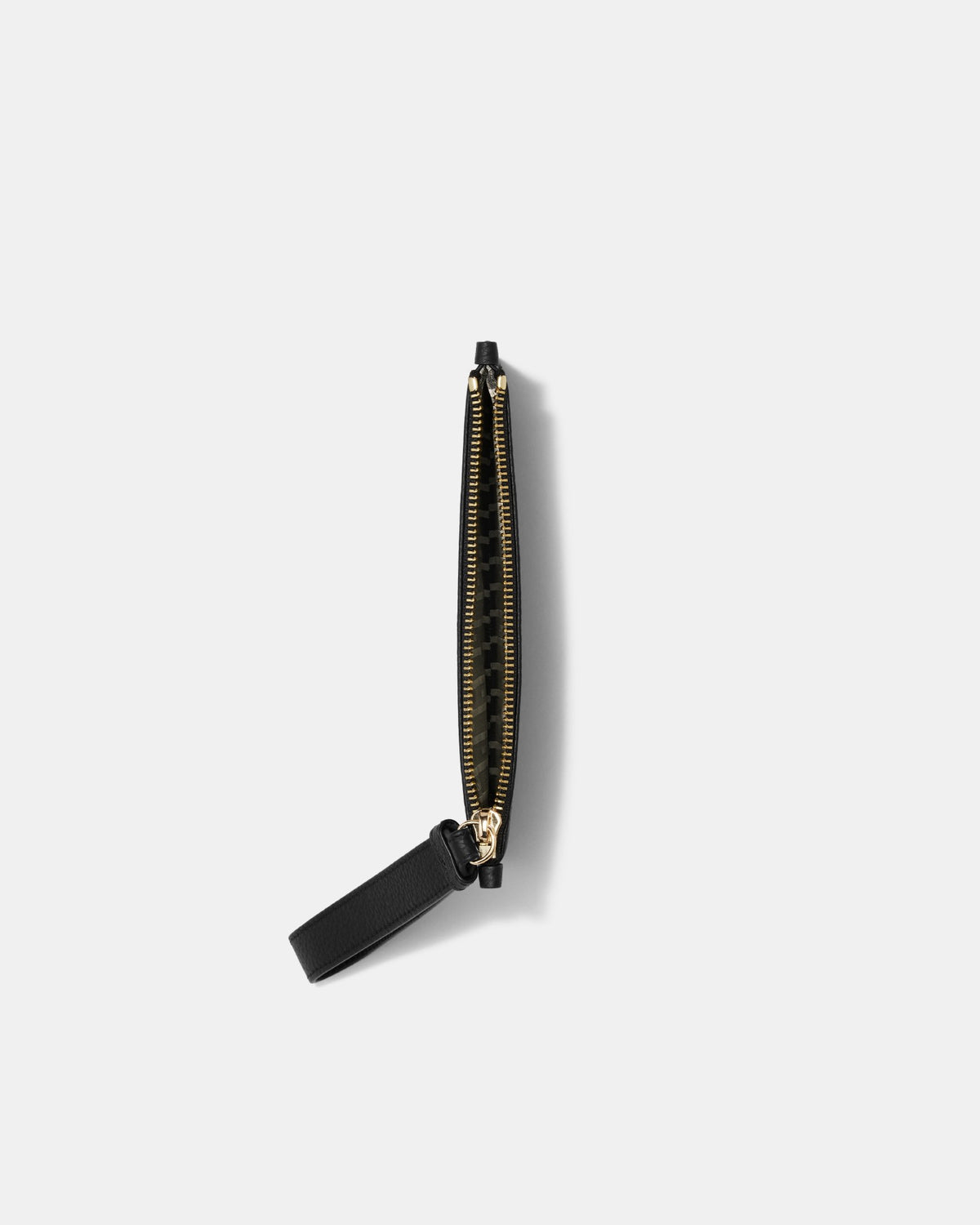 Patch Leather Pouch - Black Light Gold