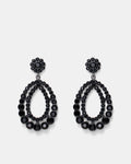 Simple Glamour Earrings - Black