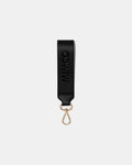 Patch Leather Keyring - Black Light Gold