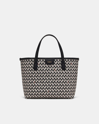 Geo Mini Tote Bag - Black Light Gold
