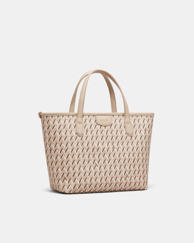 Geo Mini Tote Bag - Waffle