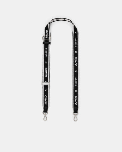 Mim 96 Webbing Bag Strap - Black Silver