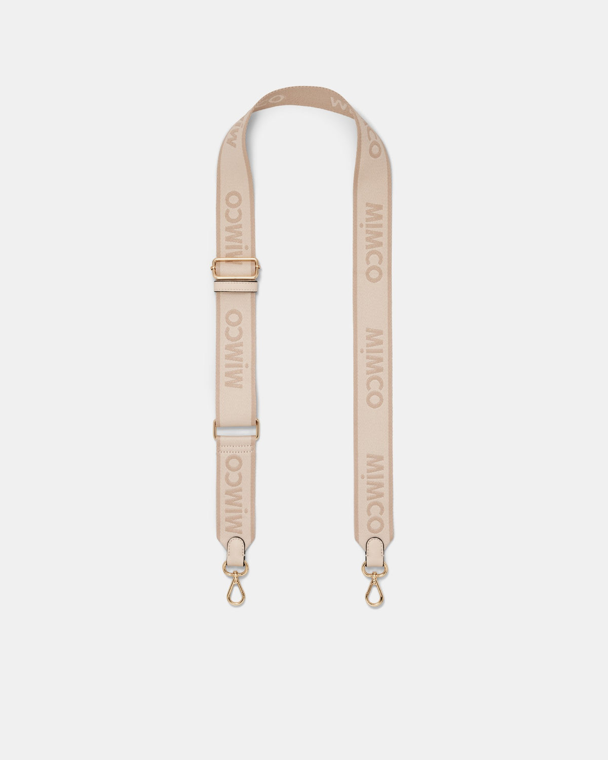 Stripe Webbing Bag Strap - Pearl