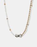 Revival Long Necklace - Black White