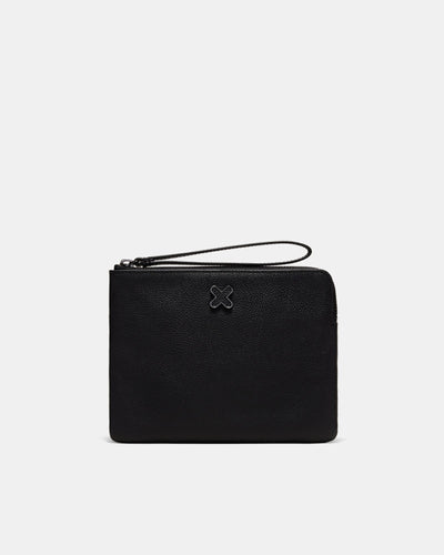 Hendrix Medium Pouch - Black Gunmetal