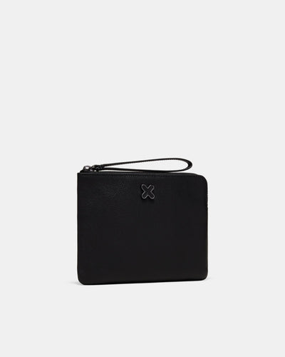 Hendrix Medium Pouch - Black Gunmetal