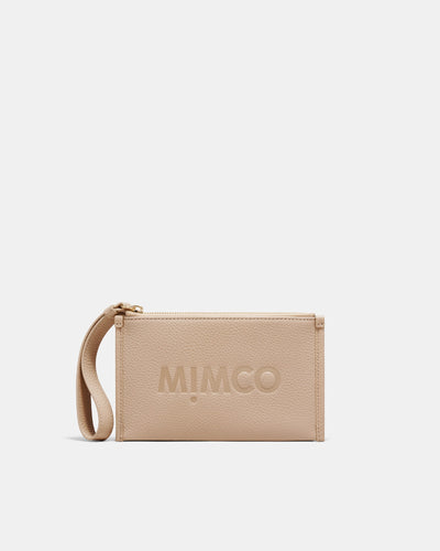 Patch Leather Pouch - Waffle