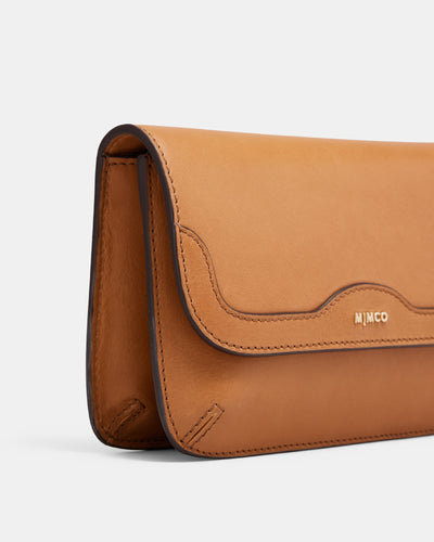 Jett Flapover Crossbody Bag - Caramel