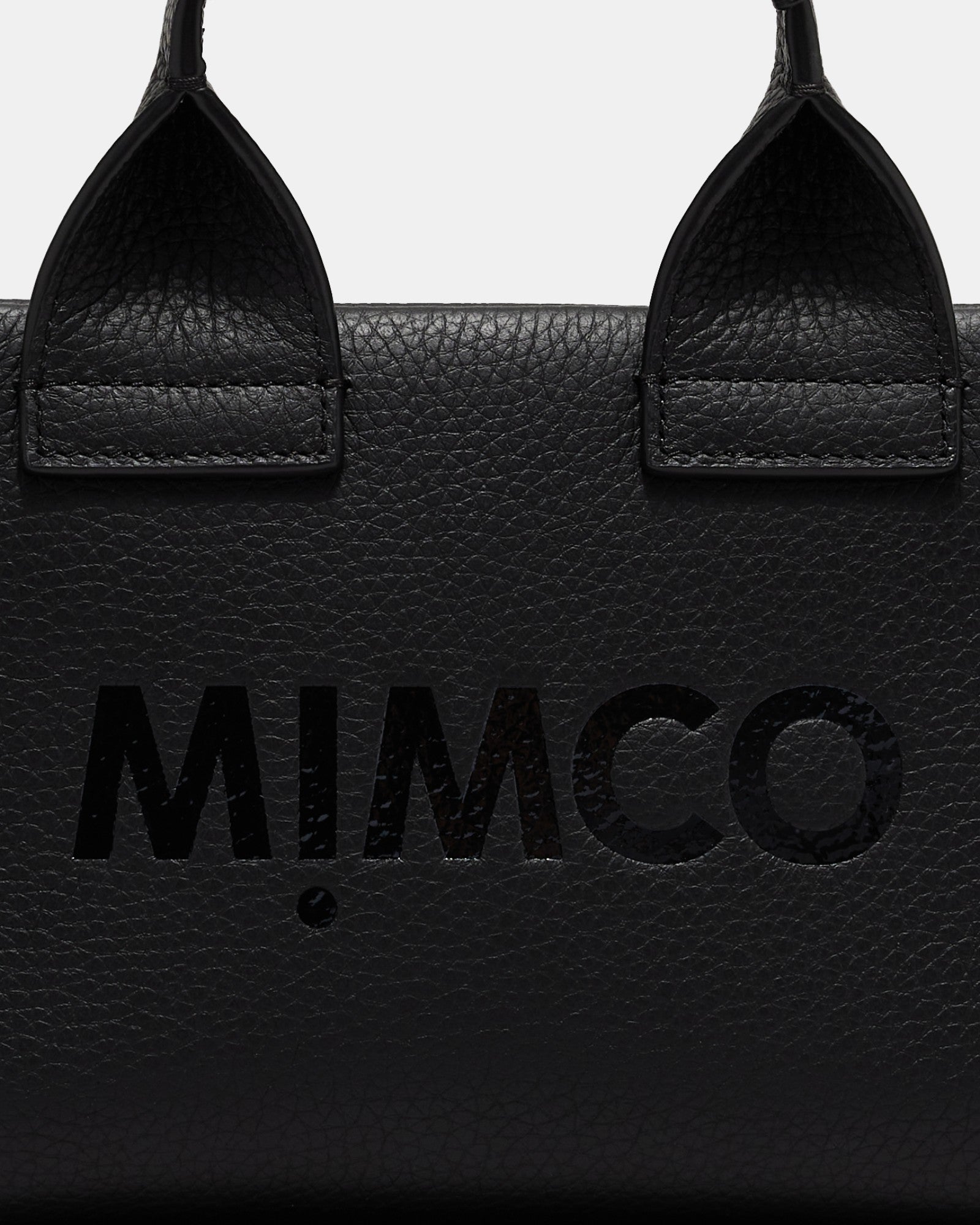 Patch Leather Micro Tote Bag - Black Light Gold