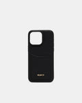 Joy Card Phone Case For iPhone 15 Pro Max - Black Light Gold