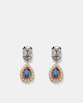 Space Dust Jewel Drop Earrings - Gold