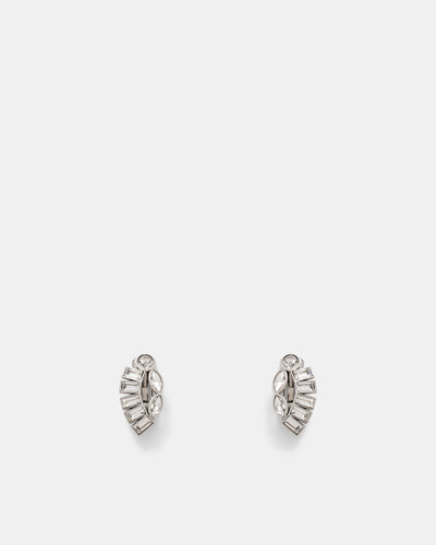 Armour Clip-On Earrings - Silver