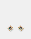 Space Dust Stud Earrings - Gold