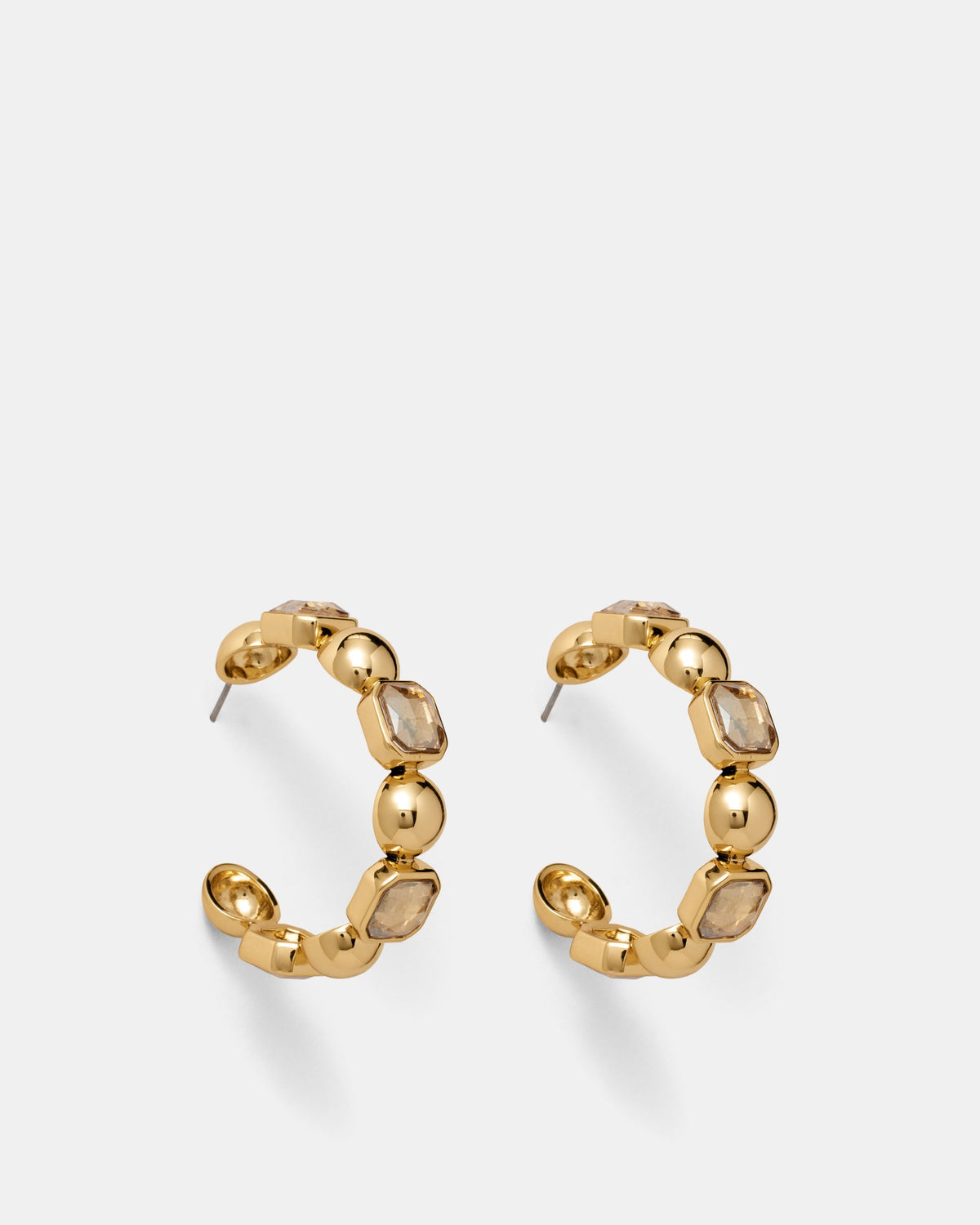 Dusk Hoop Earrings - Soft Gold
