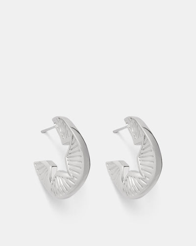 Estoile Hoop Earrings - Silver
