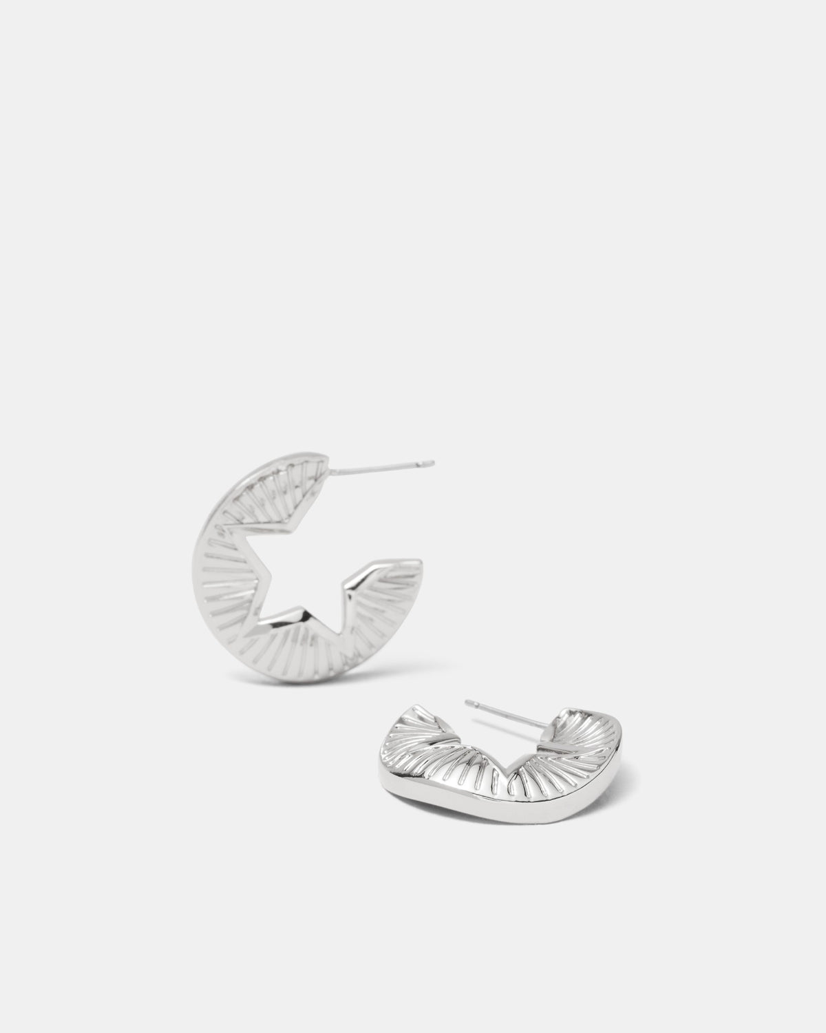 Estoile Hoop Earrings - Silver