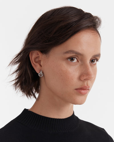 Circulate Stud Earrings - Silver