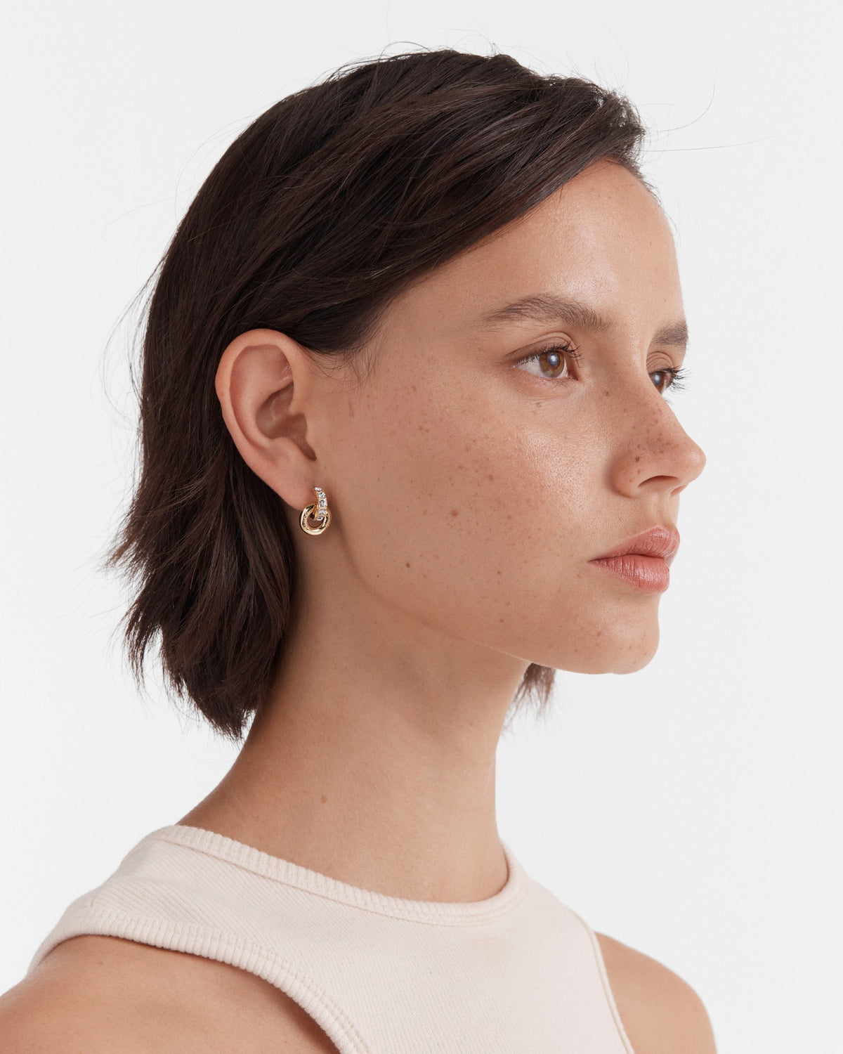 Circulate Stud Earrings - Gold