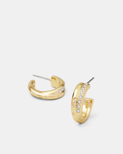 Circulate Hoop Earrings - Gold