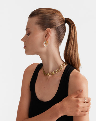 Circulate Hoop Earrings - Gold