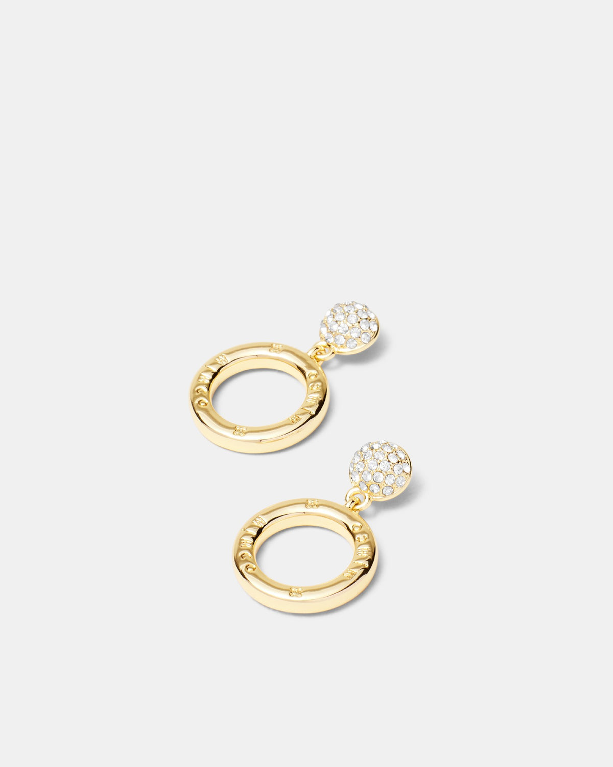 Circulate Drop Earrings - Gold