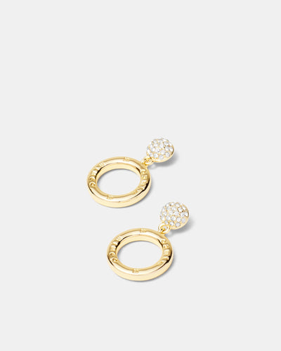 Circulate Drop Earrings - Gold