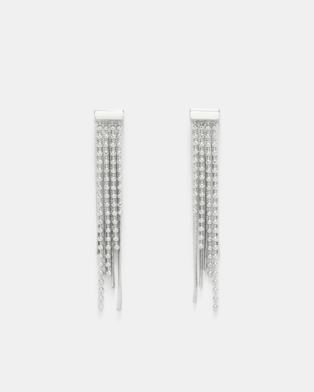 Urban Drop Earrings - Silver