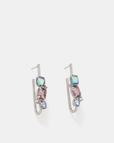 Barbarella Hoop Earrings - Galactic Purple