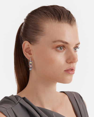 Barbarella Hoop Earrings - Galactic Purple