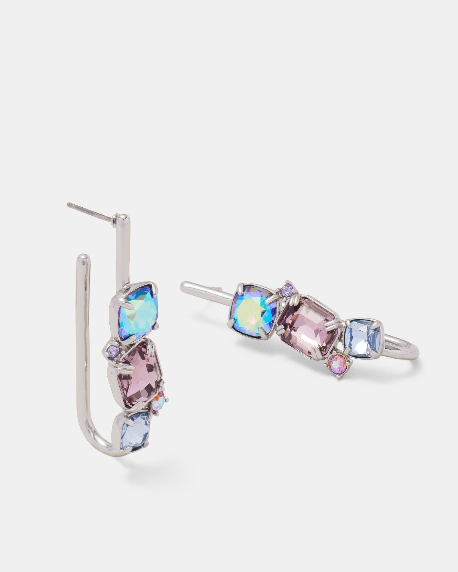 Barbarella Hoop Earrings - Galactic Purple