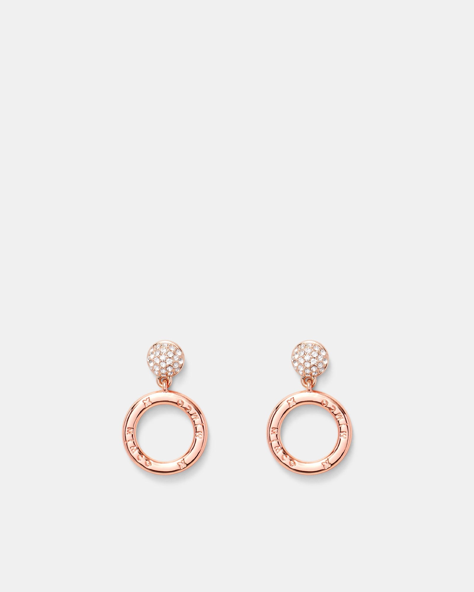 Circulate Drop Earrings - Rose Gold