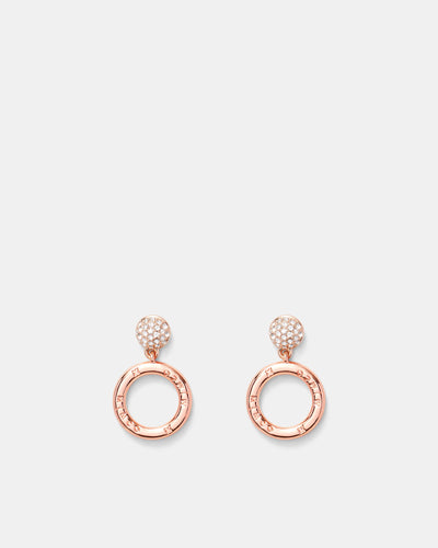 Circulate Drop Earrings - Rose Gold