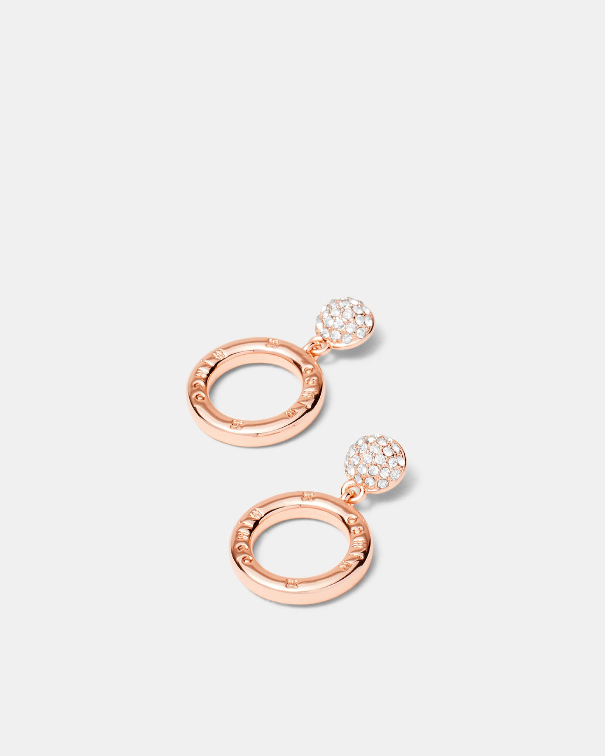 Circulate Drop Earrings - Rose Gold
