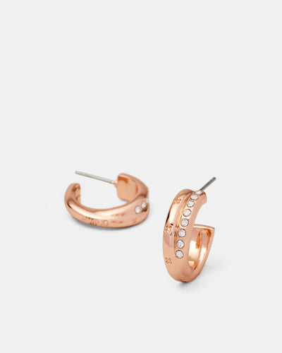 Circulate Hoop Earrings - Rose Gold