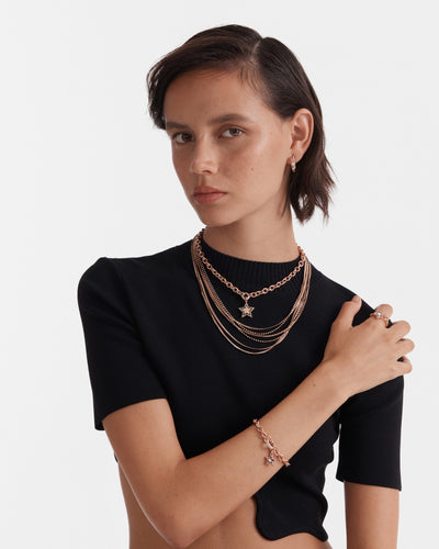 Circulate Hoop Earrings - Rose Gold