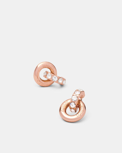 Circulate Stud Earrings - Rose Gold