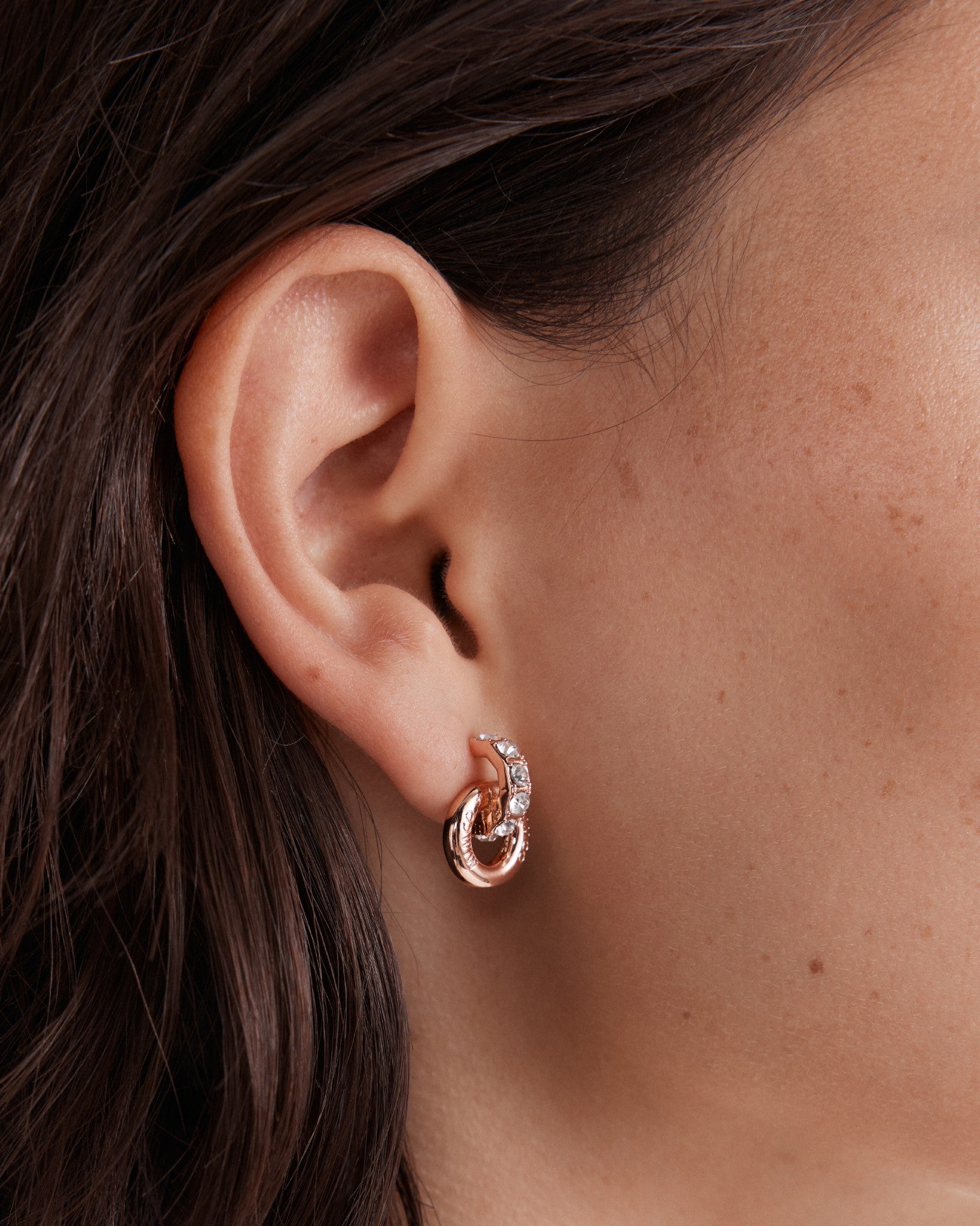 Circulate Stud Earrings - Rose Gold
