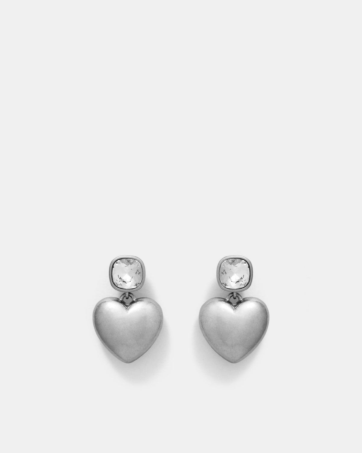 Affaire Drop Earrings - Soft Silver