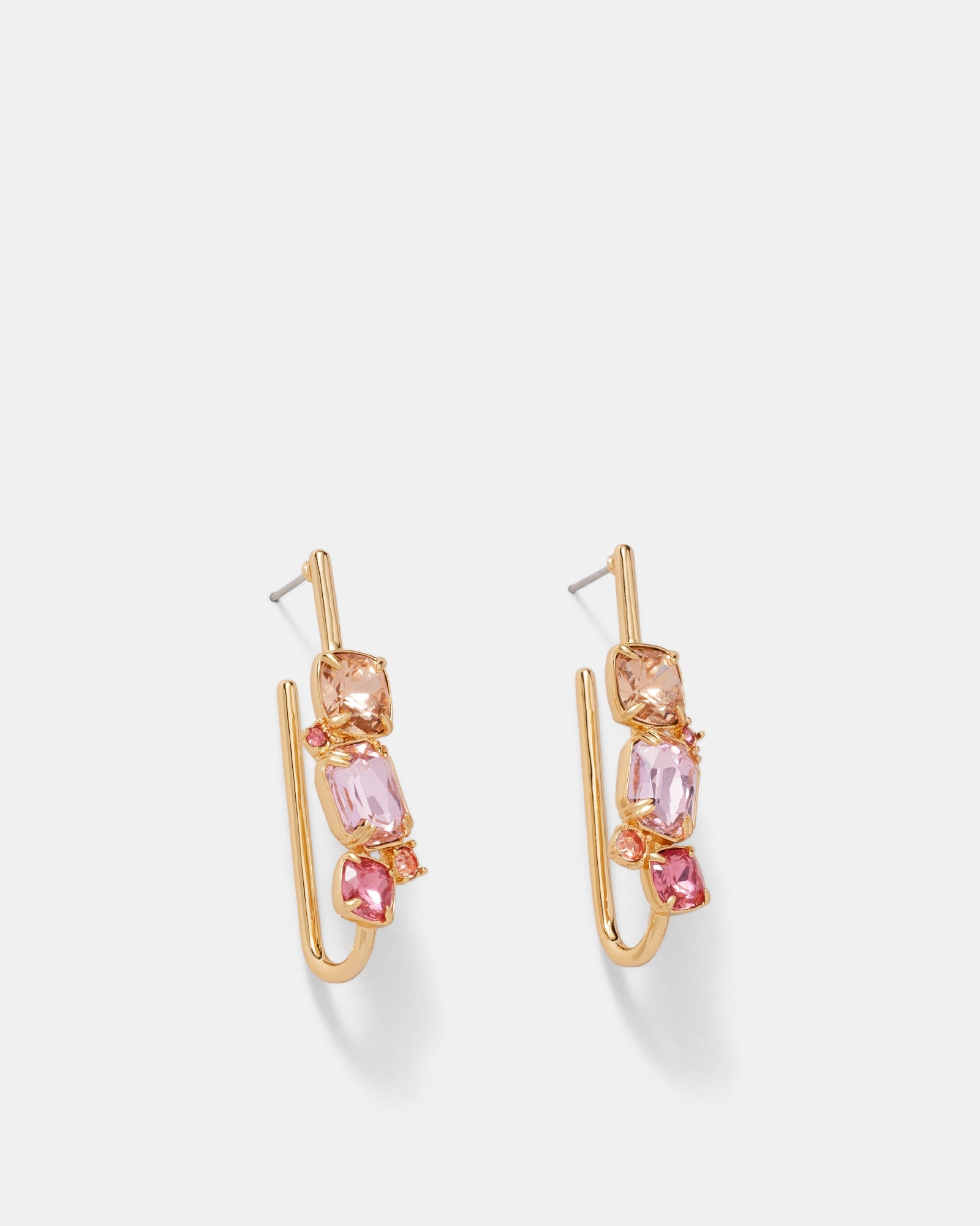 Barbarella Hoop Earrings - Coral Dusk