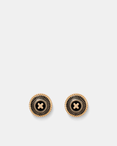 Nevada Stud Earrings - Black